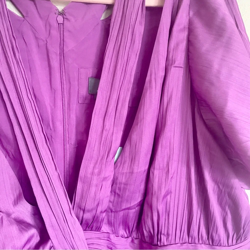 Anthropologie Vibrant Deep-V Mini Dress - Picture 7 of 10